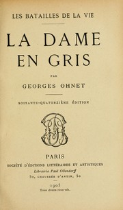 Cover of: La dame en gris