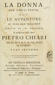 La donna che non si trova by Pietro Chiari