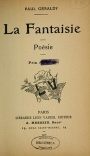 Cover of: La fantaisie: poésie