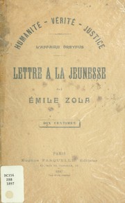 Cover of: L'affaire Dreyfus: lettre à la jeunesse