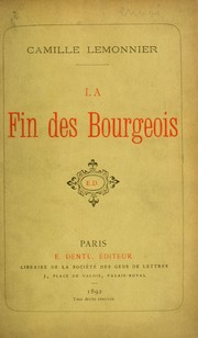 Cover of: La fin des bourgeois