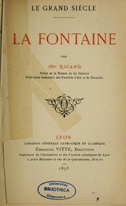 Cover of: La Fontaine