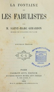 Cover of: La Fontaine et les fabulistes