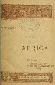 Cover of: L'Afrique: épopée