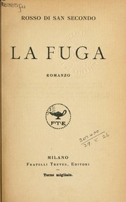 Cover of: La fuga: romanzo