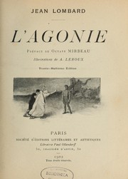 Cover of: L'agonie