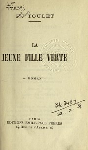 Cover of: La jeune fille verte by Paul Jean Toulet
