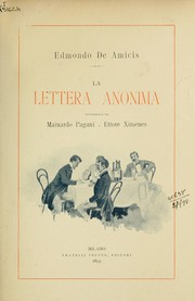 Cover of: La lettera anonima