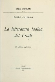 Cover of: La letteratura ladina del Friuli