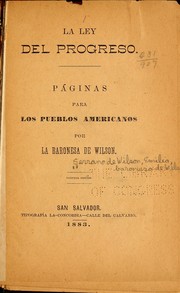 Cover of: La ley del progreso