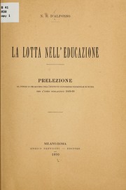 Cover of: La lotta nell' educazione by N. R. D'Alfonso