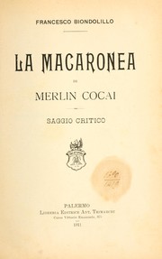 La macaronea di Merlin Cocai by Francesco Biondolillo