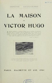 Cover of: La maison de Victor Hugo