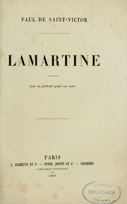 Cover of: Lamartine
