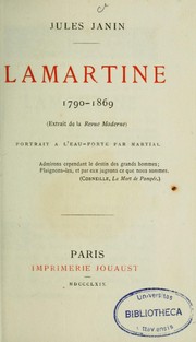 Cover of: Lamartine, 1790-1869 by Jules Janin