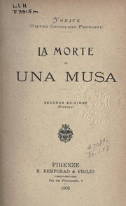 Cover of: La morte di una musa