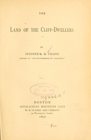 Cover of: The land of the cliff-dwellers