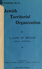 A land of refuge by Israel Zangwill