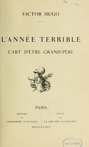 Cover of: L'année terrible