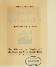 Cover of: La patience de Griseledis