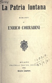 Cover of: La patria lontana by Enrico Corradini