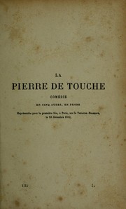 Cover of: La pierre de touche