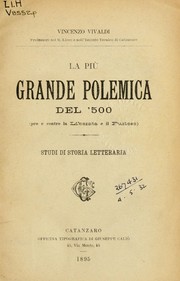 Cover of: La piu grande polemica del '500: (pro e contro la Liberata e il Furioso); studi di storia letteraria