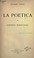 Cover of: La poetica di Lodovico Castelvetro