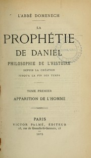 Cover of: La prophetie de Daniel by Domenech, Emmanuel
