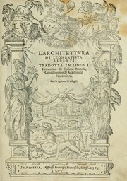 Cover of: L' architettvra by Leon Battista Alberti
