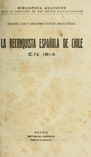 Cover of: La reconquista española de Chile en 1814