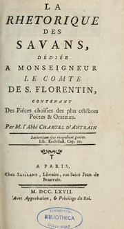 La rhétorique des savans by Charuel d'Antrain abbé