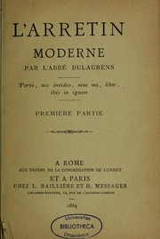 Cover of: L'Arrétin moderne