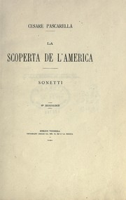 Cover of: La scoperta de l'America by Pascarella, Cesare