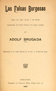 Cover of: Las falsas burgesas by Adolf Brugada