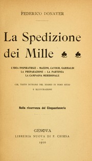 Cover of: La spedizione dei mille by Federico Donaver