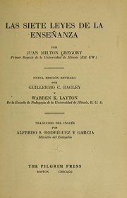Cover of: Las siete leyes de la enseñanza by John Milton Gregory