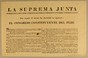 Cover of: La Suprema Junta Gubernativa del Peru comisionada por el Soberano Congreso Constituyente: Por cuanto él mismo ha decretado lo siguiente: el Congreso Constituyente del Peru habiendo sentado las primeras bases sobre que ha de formarse la Constitucion de la Republica