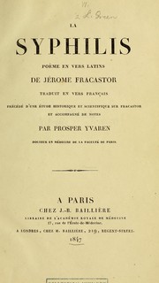 Cover of: La syphilis: poème en vers latins