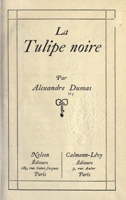 Cover of: La tupipe noire by Alexandre Dumas