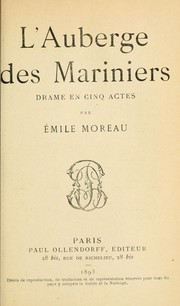 Cover of: L'auberge des mariniers: drame