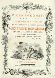 La villa Borghesi by Stamperia Albrizzi