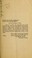 Cover of: Laws of the state of South Carolina pertaining to migratory and shell fish, shad, sturgeon, oysters, clams and terrapin. 1917