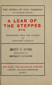 Cover of: A Lear of the steppes etc