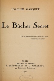 Cover of: Le Bûcher secret