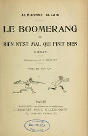 Cover of: Le Boomerang, ou, Rien n'est mal qui finit bien: roman