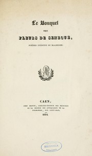 Cover of: Le bouquet des fleurs de Sénèque: poésies inédites de Malherbe
