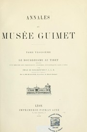 Cover of: Le bouddhisme au Tibet: précédé d'un résumé des précédents systèmes bouddhiques dans l'Inde