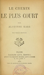 Cover of: Le chemin le plus court