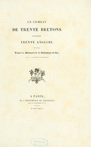 Le Combat de trente Bretons contre trente Anglois by Georges Adrien Crapelet